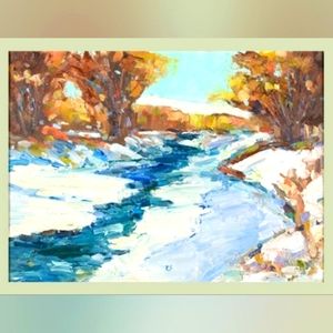 Warm Winter Dreams Oil Painting 🎨 Print